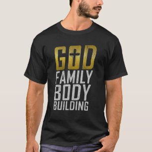 T-shirt Dieu Family Body Building Gym entraînement Bodybui
