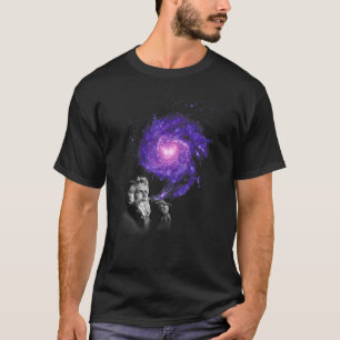 T-shirt Dieu fume le cigare et crée la voie lactée Galaxy