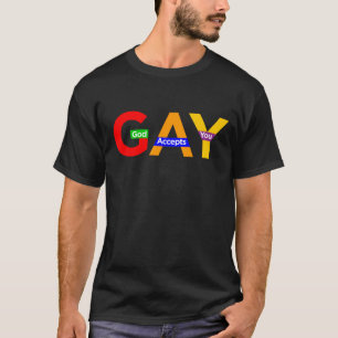 T-shirt Dieu GAI vous accepte