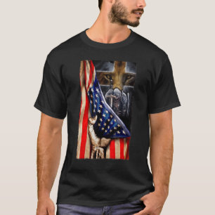 T-shirt Dieu Guerrier De Jésus-Christ Lion De Juda Usa F