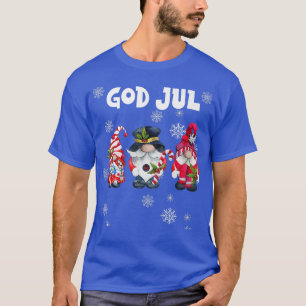 T-shirt Dieu Jul Elves Scandinave Suède Joyeux Noël