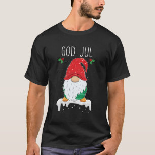 T-shirt Dieu Jul Gnome suédois Tomte Gnome scandinave