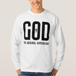 T-shirt Dieu Le Superhéros original Croix Danseuse pour ho