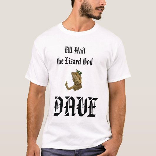 T-shirt Dieu Lizard Dave (Devant)
