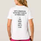 T-SHIRT DIEU M'A CRÉÉ ET CONÇU DES MODES ET PLUS (Dos)