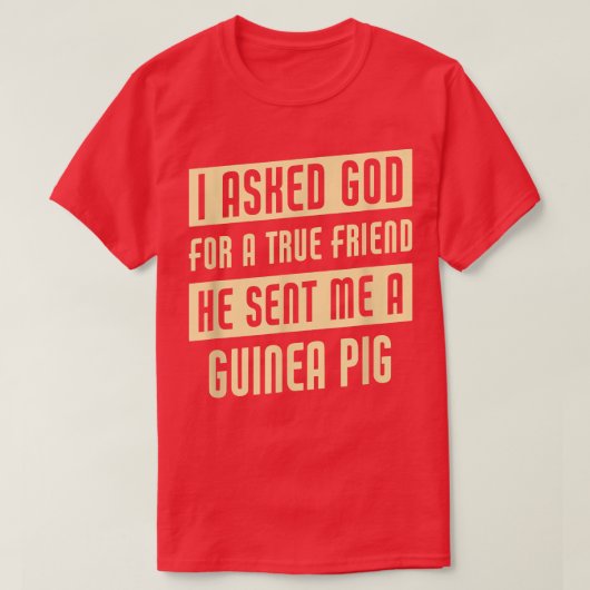 T-shirt Dieu M'A Envoyé Un Cochon De Guinée Drôle Cochon D (Design devant)