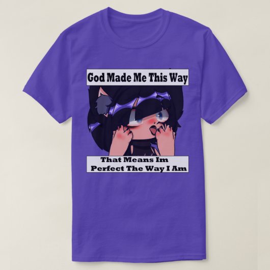 T-shirt Dieu M'A Fait Ainsi 6 (Design devant)