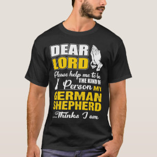 T-shirt Dieu M'Aidera À Être Une Sorte De Personne Berger 