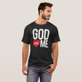 T-shirt Dieu m'aime (Devant entier)