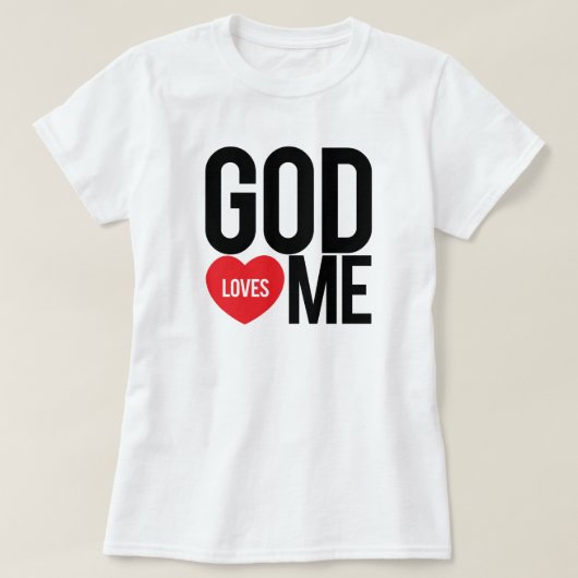 T-shirt Dieu m'aime (Design devant)