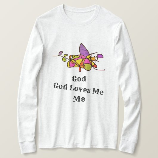 T-shirt Dieu m'aime Chemise (Design devant)