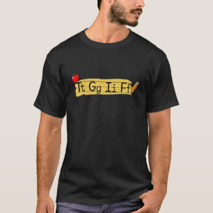 T-shirt Dieu merci c'est vendredi TGIF Alphabet Week-end E