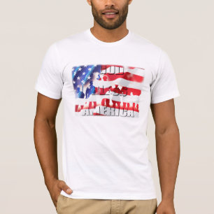 T-shirt Dieu patriotique bénisse l'Amérique