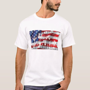 T-shirt Dieu patriotique bénisse l'Amérique