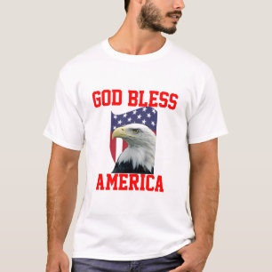 T-shirt Dieu patriotique bénit l'Amérique