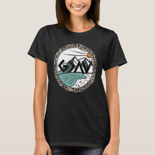 T-shirt Dieu Plus Grand Que Les Ups Et Downs Leopard Chris