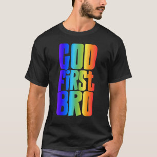 T-shirt Dieu premier Bro Proverbes 36 Mettez Dieu premier