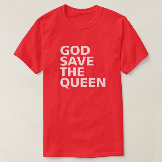 T-SHIRT DIEU SAUVER LA REINE (Design devant)