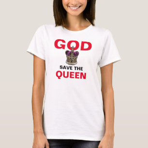 T-shirt DIEU SAUVER LA REINE - Reine Elizabeth II