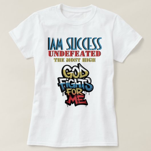T-SHIRT DIEU SE BAT POUR MOI (Design devant)