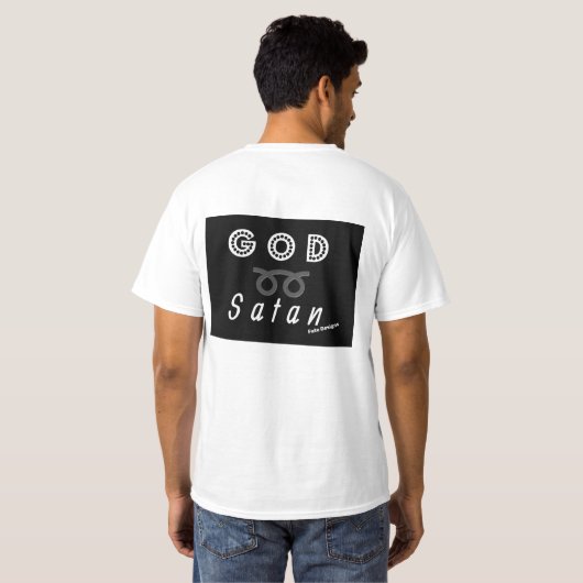 T-shirt Dieu sur Satan Tee (Dos entier)