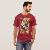 T-shirt Dieu T des norses de Vikings de combat (Devant entier)