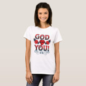 T-shirt Dieu t'aime (Devant entier)