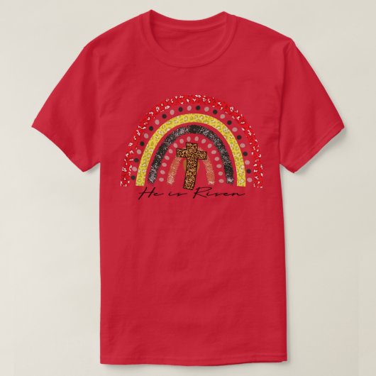 T-shirt Dieu tient ses promesses Empreinte de léopard arc- (Design devant)