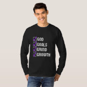 T-shirt Dieu vise la croissance (Devant entier)