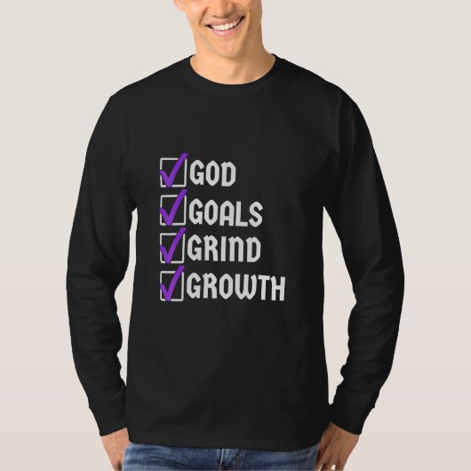 T-shirt Dieu vise la croissance (Devant)