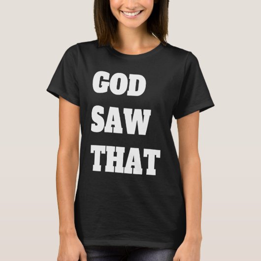 T-shirt Dieu vit cela (Devant)