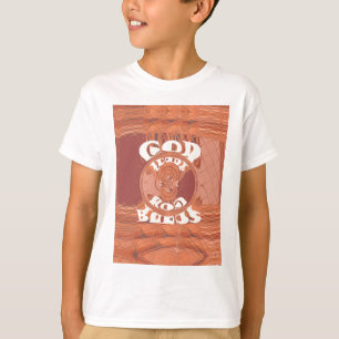 T-shirt Dieu Vous Bénit Un Design De Texte Inspirant.