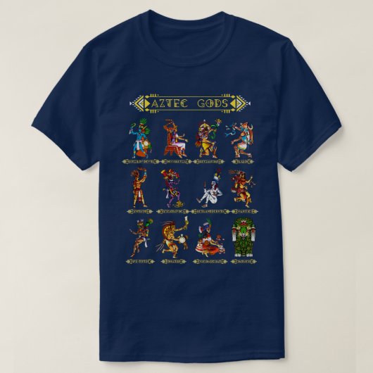 T-shirt Dieux aztèques (Design devant)