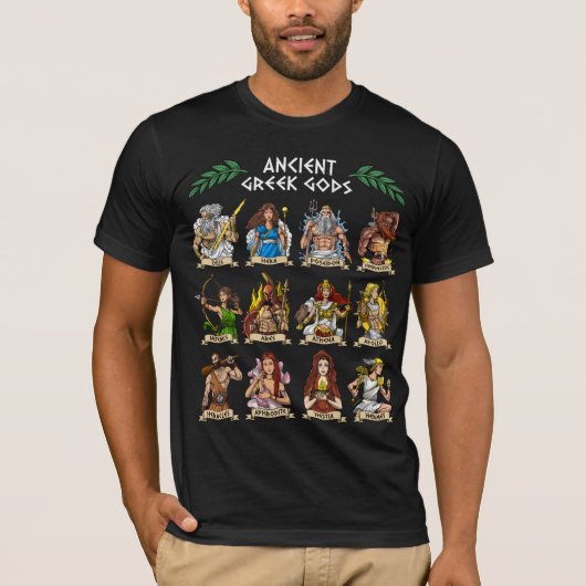 T-shirt Dieux grecs anciens (Devant)