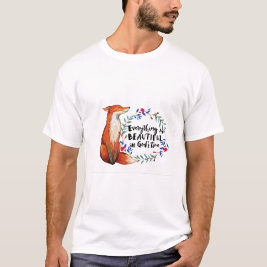 T-shirt dieux temps renards (Devant)