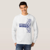T-shirt Différemment Câblé – Mois de la sensibilisation à (Devant entier)