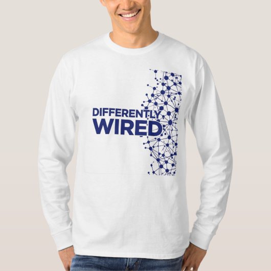 T-shirt Différemment Câblé – Mois de la sensibilisation à (Devant)