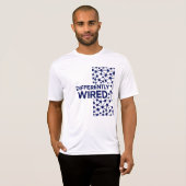 T-shirt Différemment Câblé – Mois de la sensibilisation à (Devant entier)