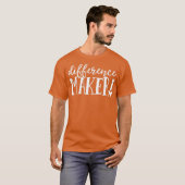 T-shirt Différence Maker Enseignant Croissance Mindset Kin (Devant entier)
