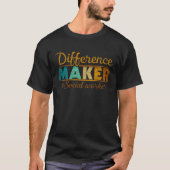 T-shirt Difference Maker Proud Social Worker  2 (Devant)