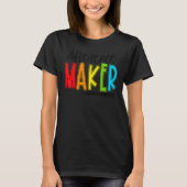 T-shirt Difference Maker Teacher Back To School First Day (Devant)