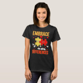 T-shirt Différences d'acceptation Funny World Autism Day P (Devant entier)