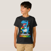 T-shirt Différences d'acceptation T Rex Dinosaur Autisme L (Devant entier)