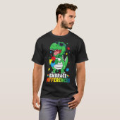 T-shirt Différences d'acceptation T Rex Dinosaur Autisme L (Devant entier)