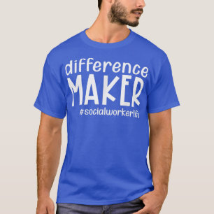 T-shirt Différenciateur Social Travailleur Vie Drôle Thank