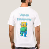 T-shirt Différent câblé | Chemise Bold Robot (Dos)