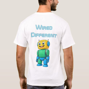 T-shirt Différent câblé Chemise Bold Robot