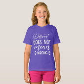 T-shirt Différent Ne Signifie Pas Mal (Devant entier)