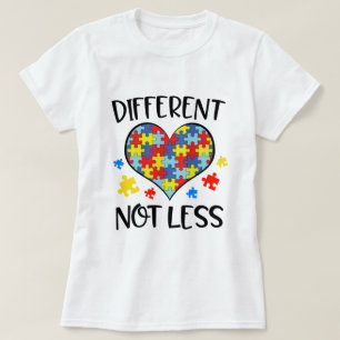 T-shirt Différent non moins de citation de sensibilisation