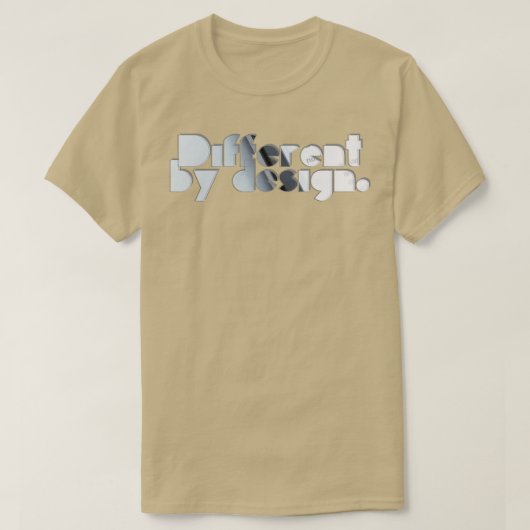 T-shirt Différent par conception (Design devant)